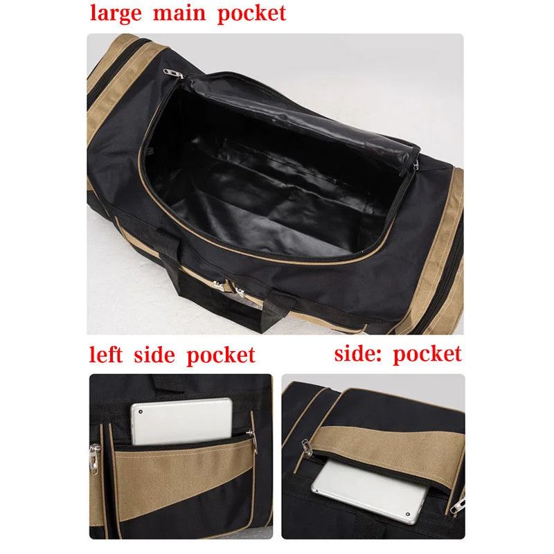 60L 90L Travel Duffle Handbags Large Traveling Tas For Women Men Gym Fitness Luggage Outdoor Bag Sack Trip Shoulder Pack XA15WD