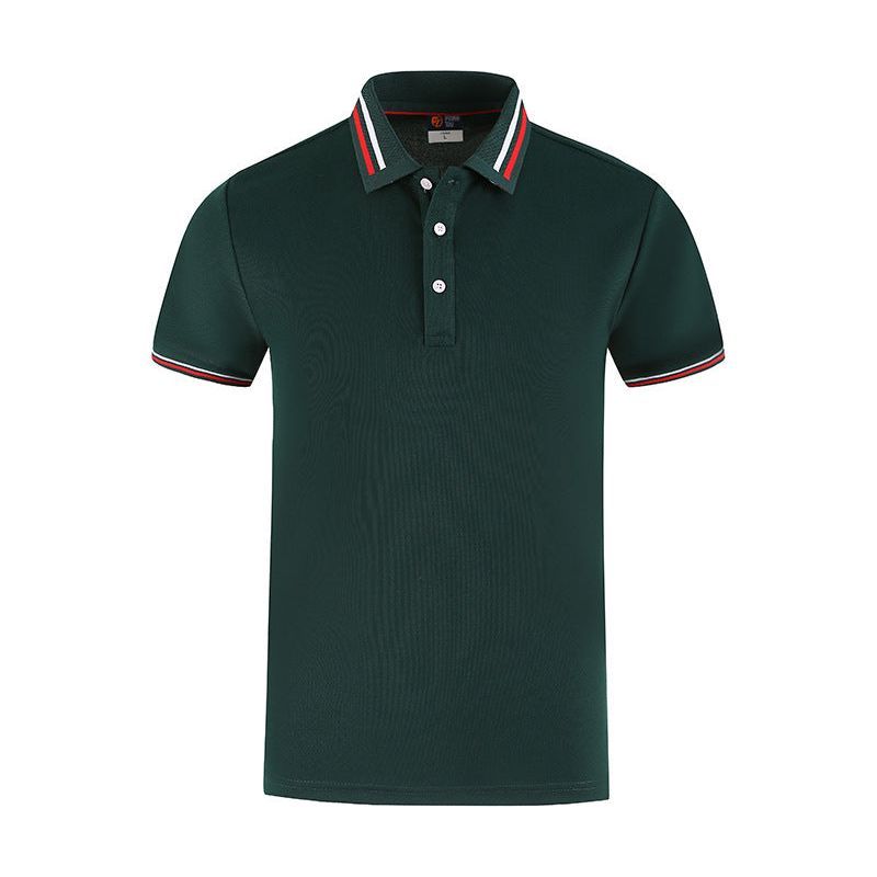 Slim Fit Flat Knit Sleeve Casual Short Sleeve Polo Shirt - Jointcorp