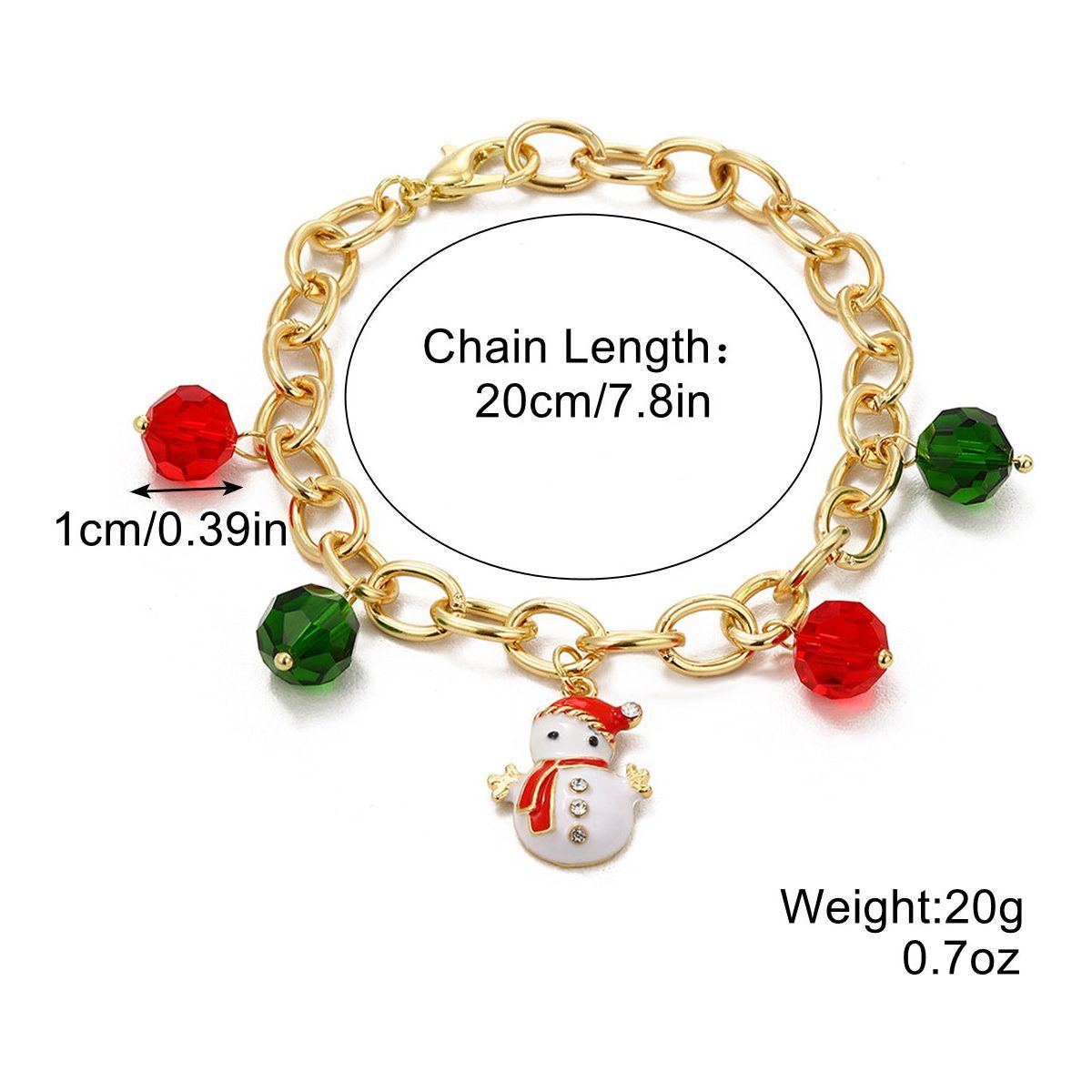 Women's Fashion Christmas Crystal String Beads Bracelet - Jointcorp