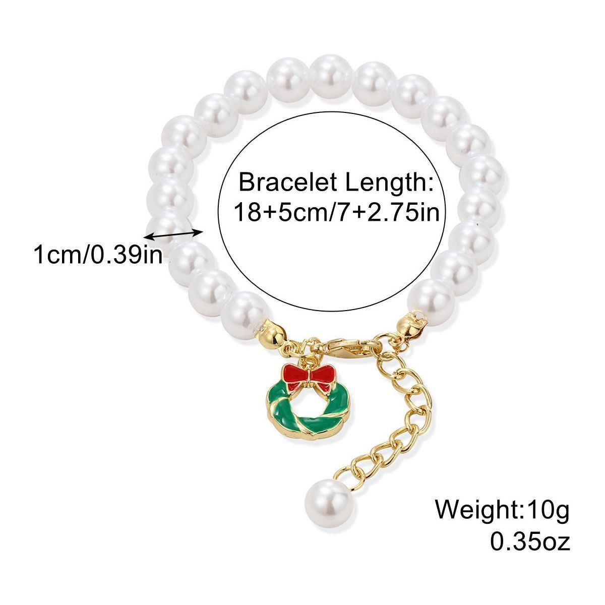 Women's Fashion Christmas Crystal String Beads Bracelet - Jointcorp