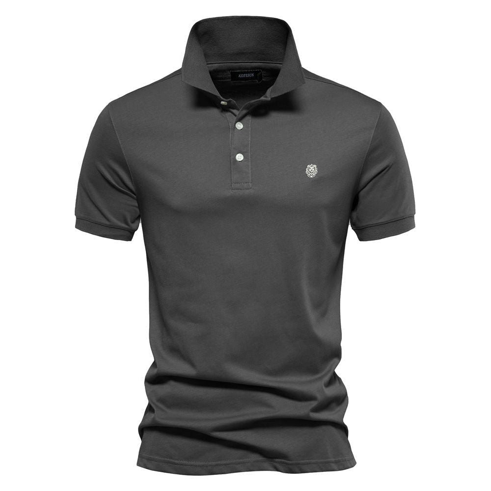 Men's Fashion Casual Cotton Lapel Sports Short Sleeve - Jointcorp