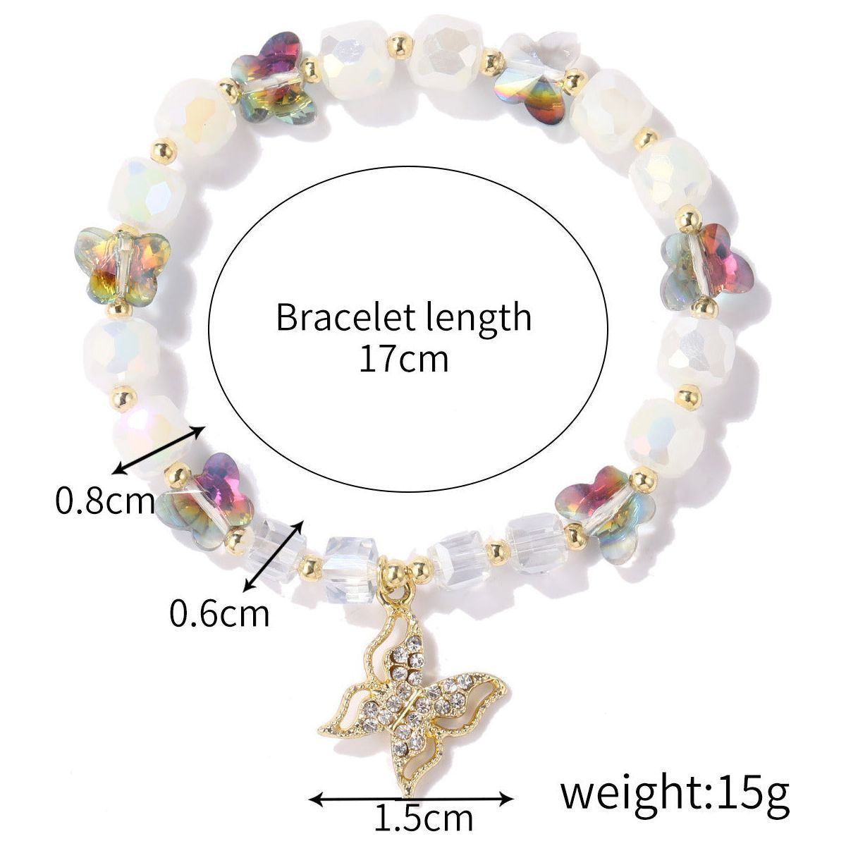 Women's Fashion Natural Crystal String Beads Bracelet - Jointcorp