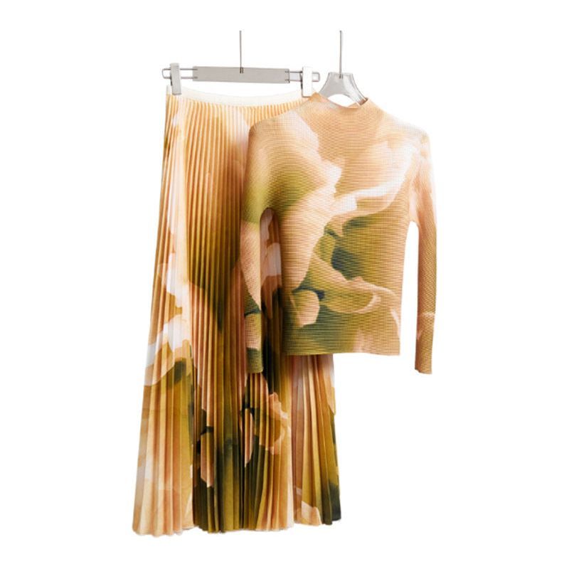 Fashion Gradient Rendering Long Sleeve T-shirt