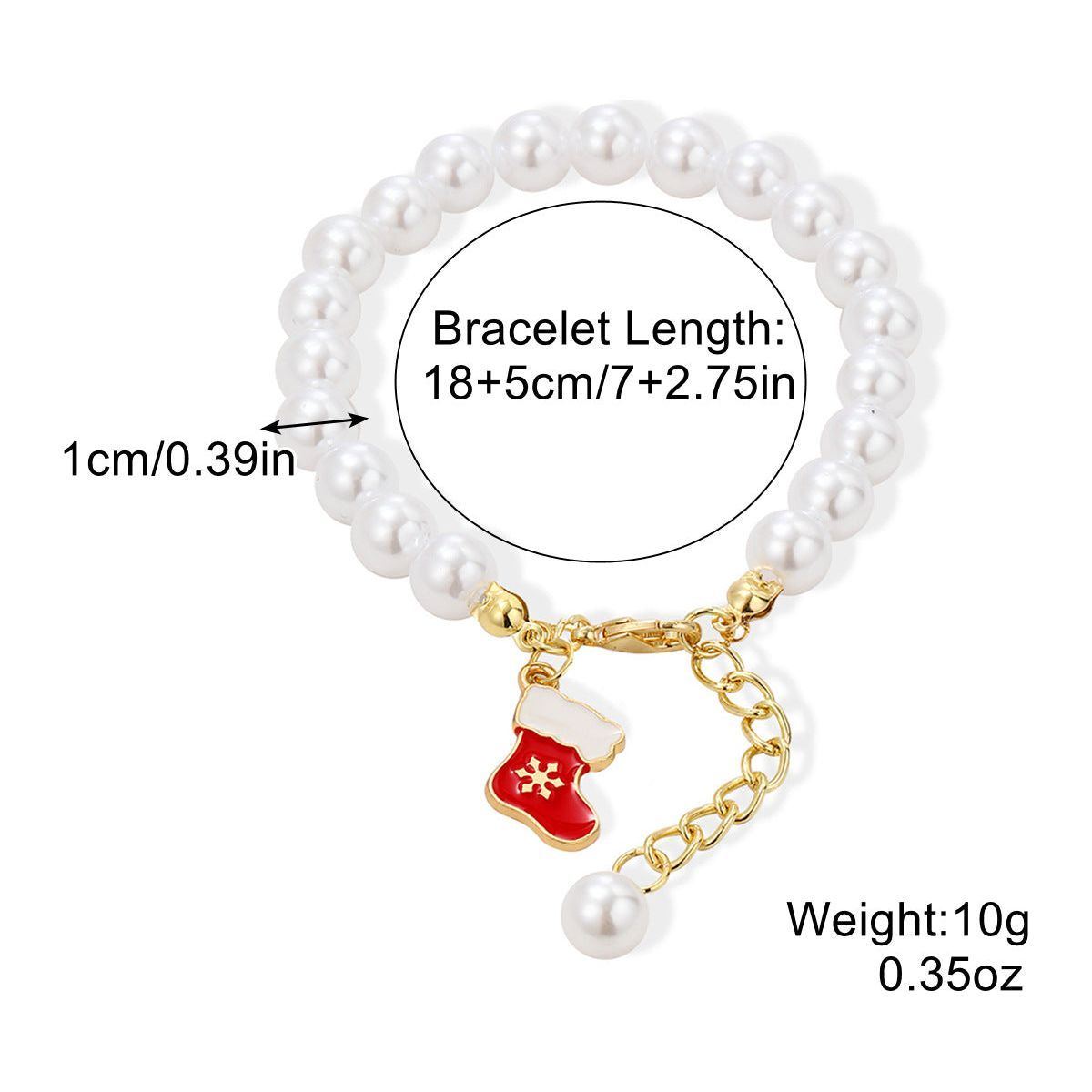 Women's Fashion Christmas Crystal String Beads Bracelet - Jointcorp