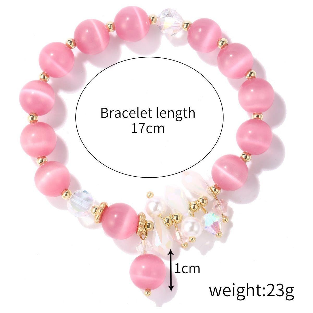 Women's Fashion Natural Crystal String Beads Bracelet - Jointcorp