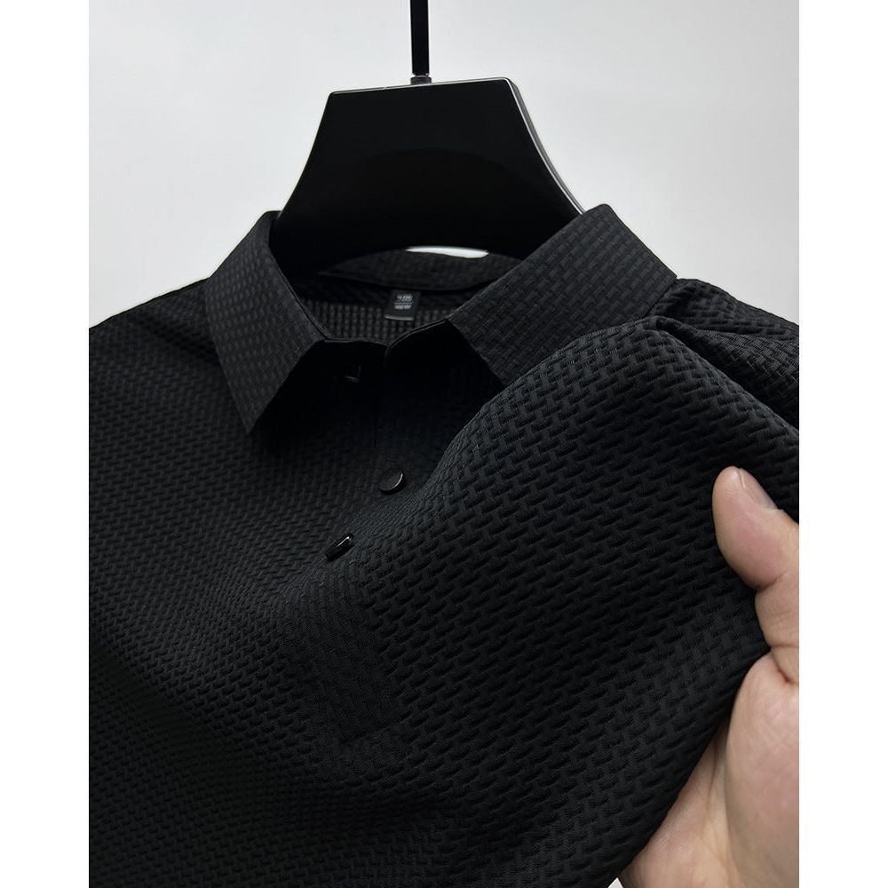 Mesh Ice Silk Short Sleeve T-shirt Mens Clothing - Jointcorp