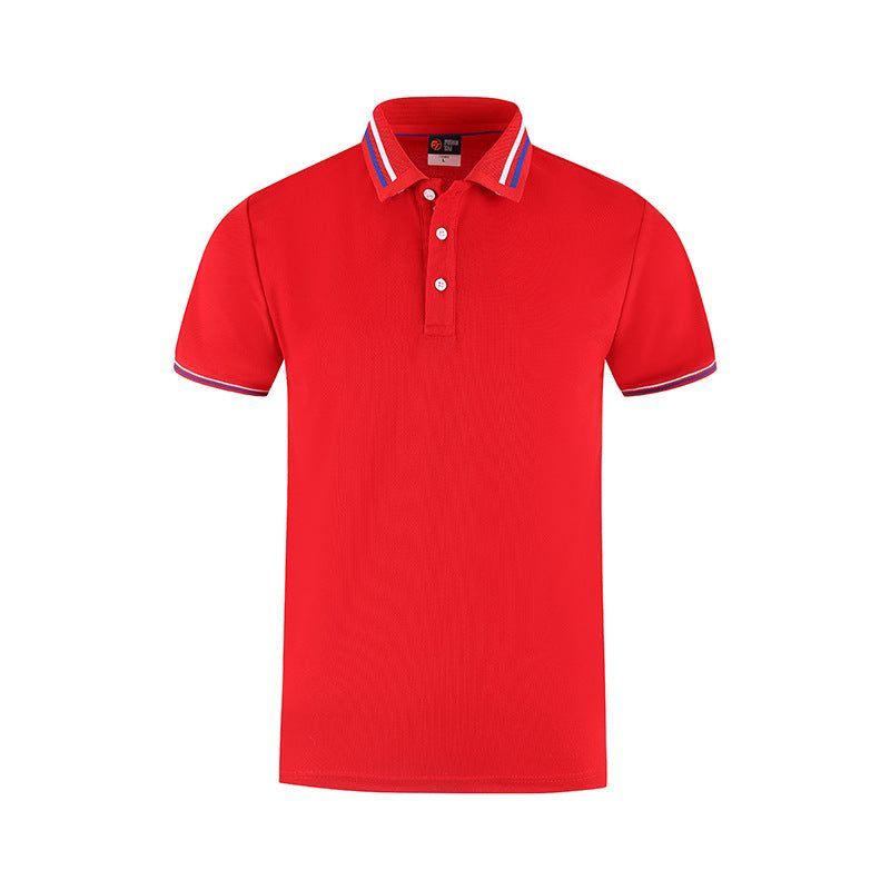 Slim Fit Flat Knit Sleeve Casual Short Sleeve Polo Shirt - Jointcorp