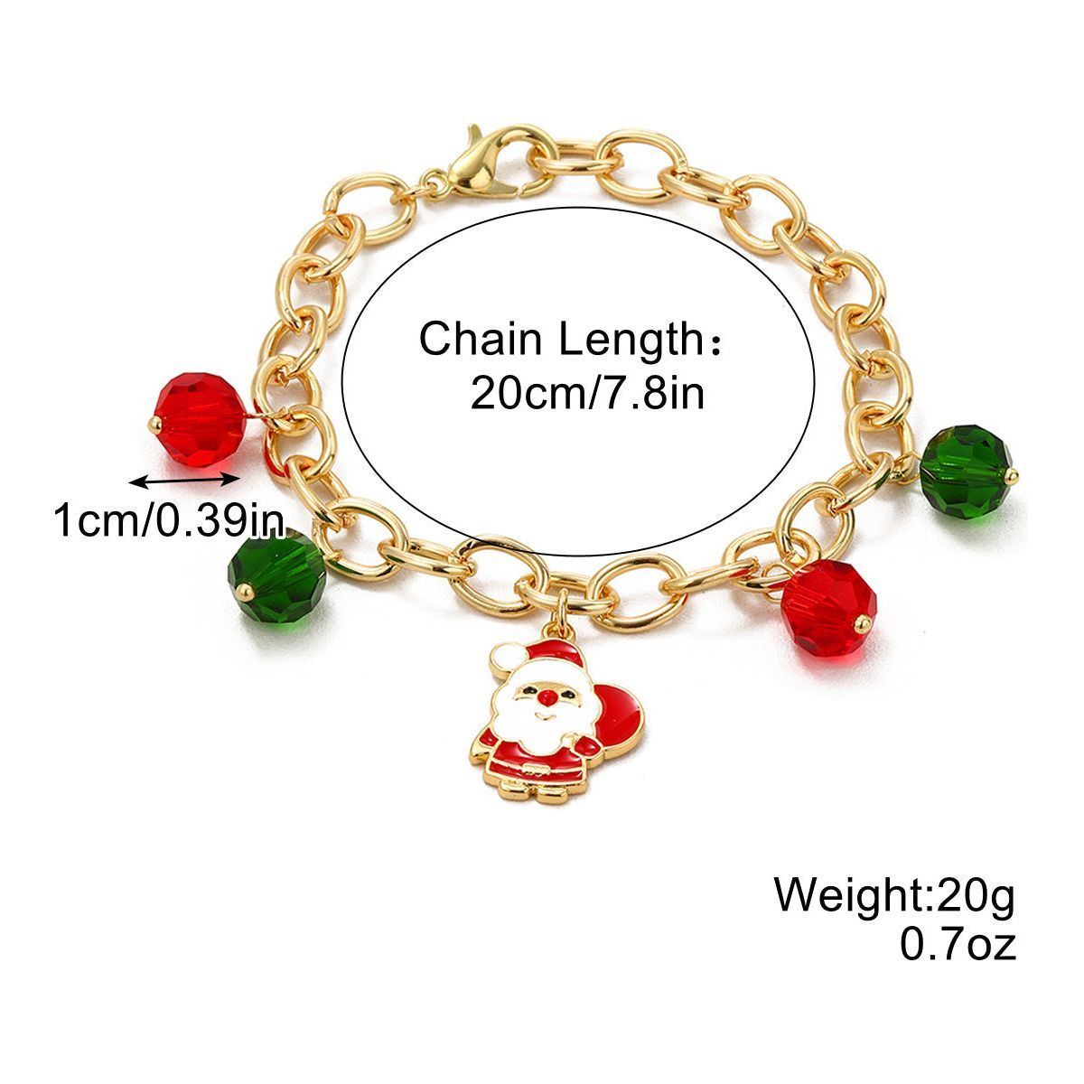 Women's Fashion Christmas Crystal String Beads Bracelet - Jointcorp