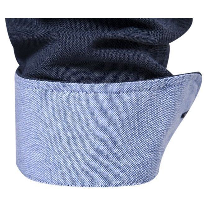 Men's Fashion Casual All-matching Solid Color Long-sleeved Top - Jointcorp