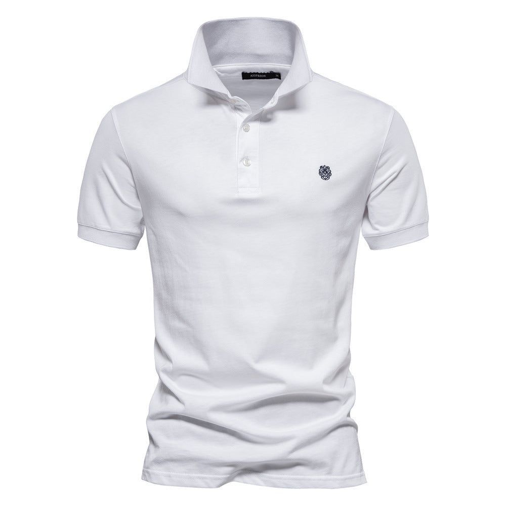 Men's Fashion Casual Cotton Lapel Sports Short Sleeve - Jointcorp