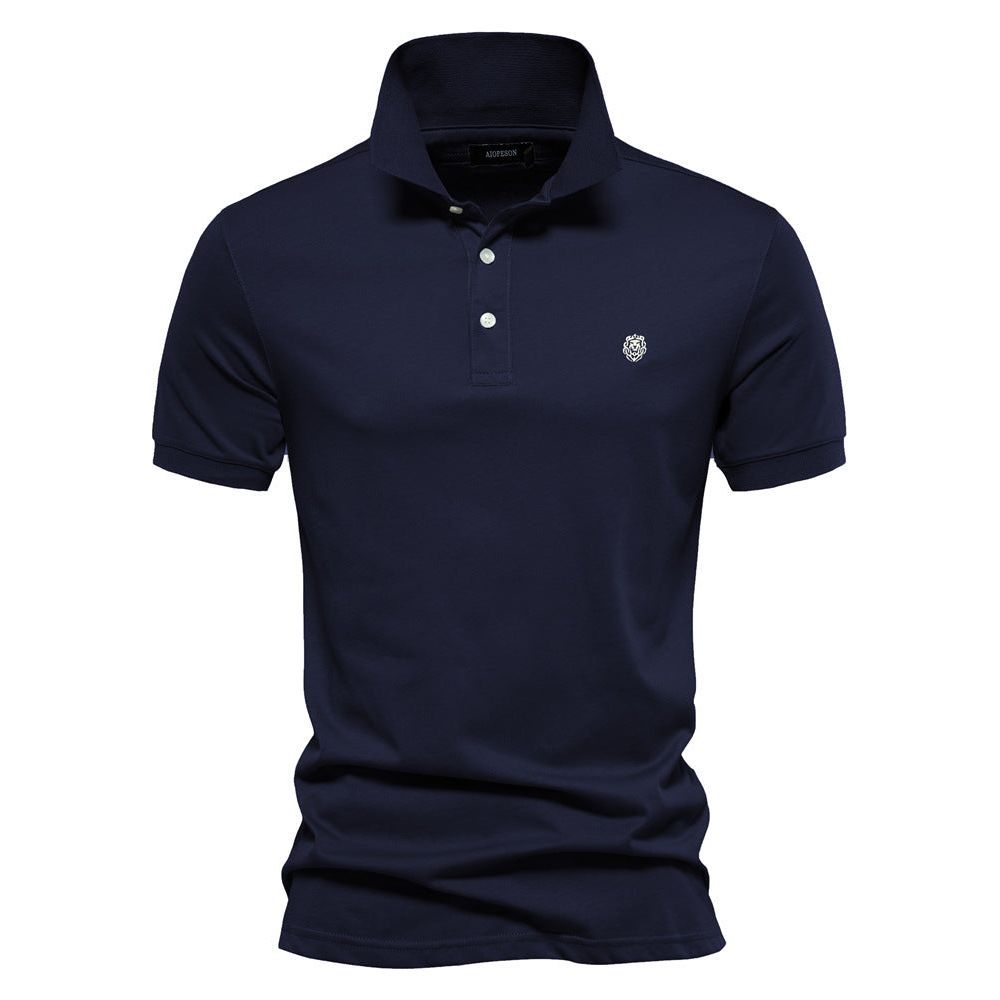 Men's Fashion Casual Cotton Lapel Sports Short Sleeve - Jointcorp