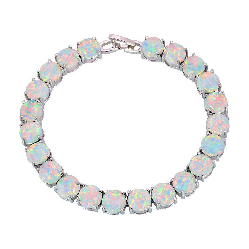 8mm Rhinestone Bracelet Fashion Round Drop Shape Bracelet - Jointcorp