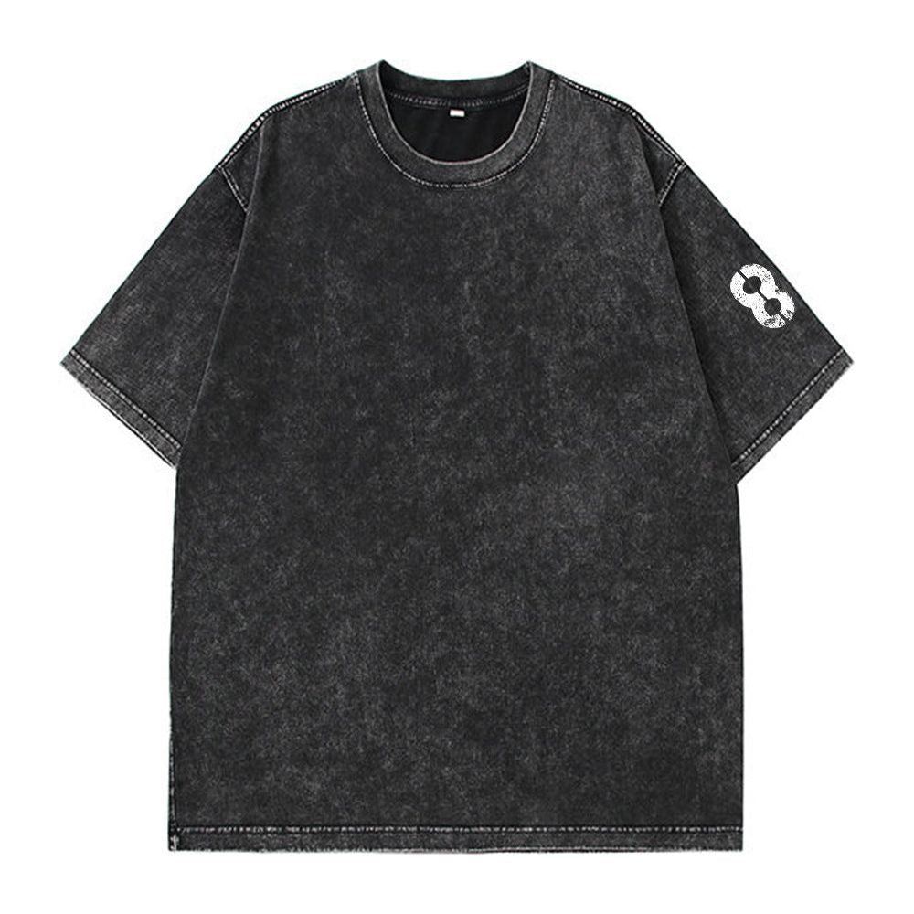 Men's Round Neck Distressed Short-sleeved T-shirt - Jointcorp