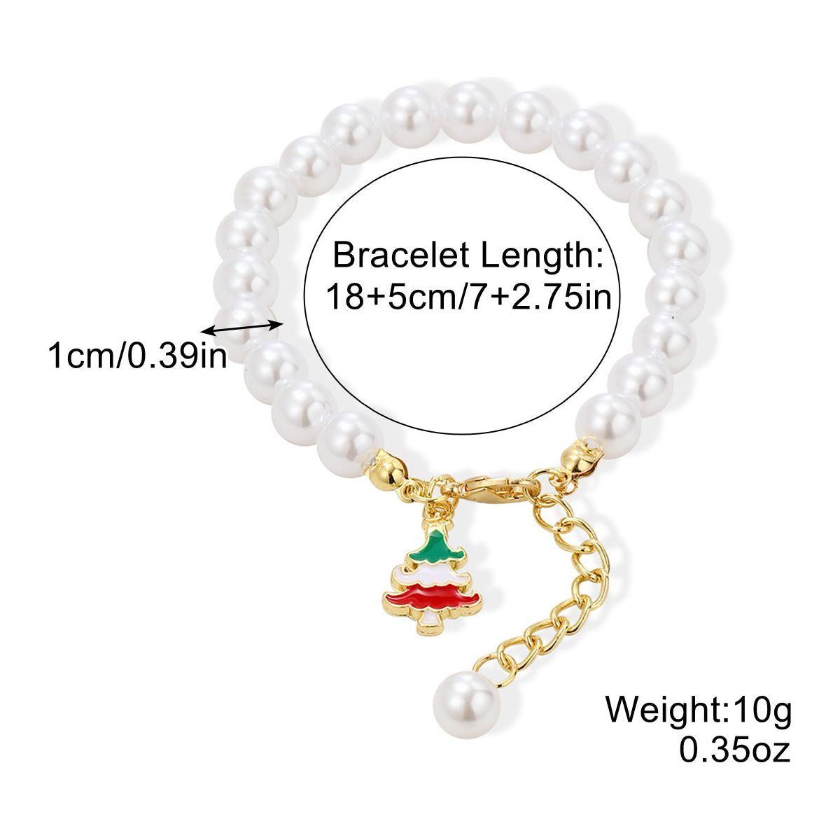 Women's Fashion Christmas Crystal String Beads Bracelet - Jointcorp