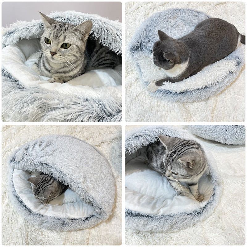 Pet Bed Round House 2 In 1 for Small Dog Cat
