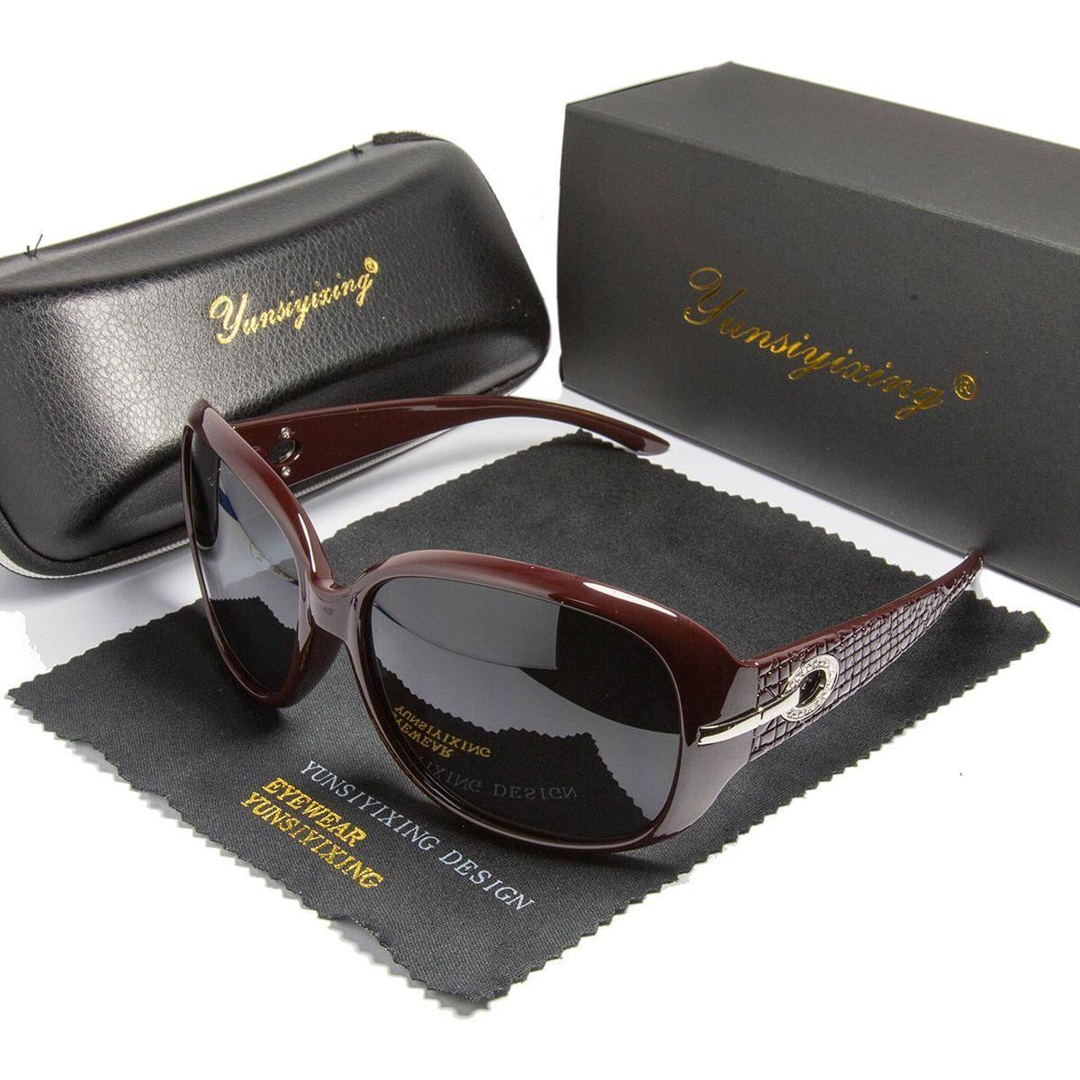 Sunglasses Women Brand Designer Sun Glasses Fashion Classic Big Frame Glass Female Vintage - Jointcorp