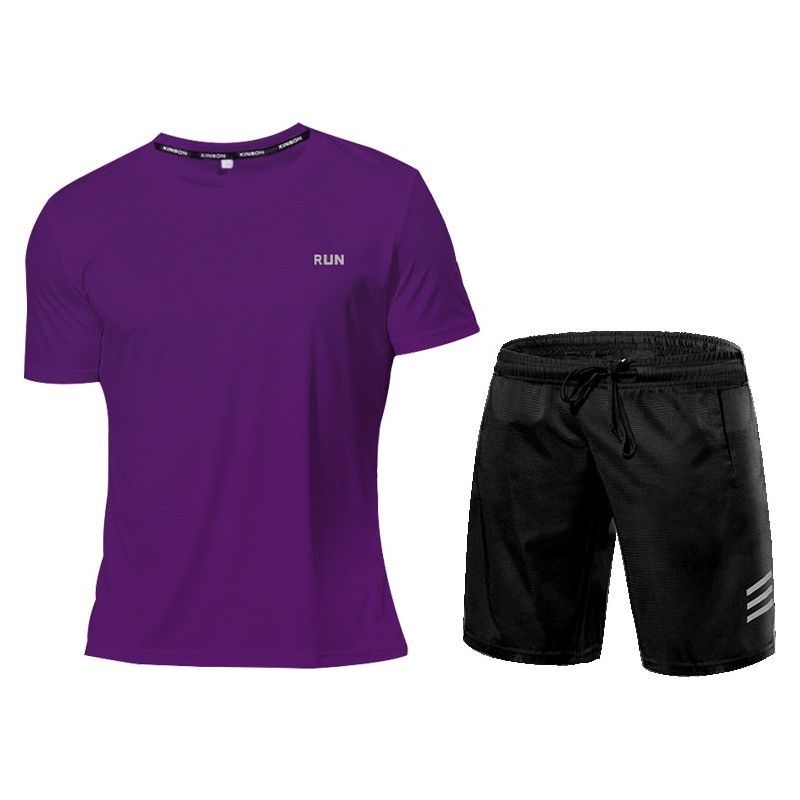 Quick-Dry 2 Piece Sets Men's Tracksuit Sportswear Gym Clothing Sweatsuits - Jointcorp