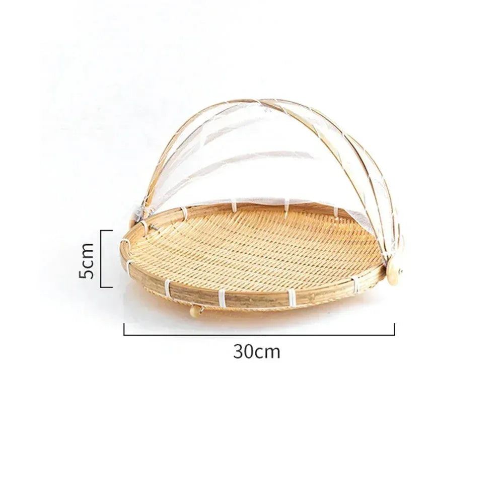 Woven Basket Anti-mosquito Net Fruit And Vegetable Basket Dustpan Small Basket Storage Basket Fruit Basket Food Bags Organizer
