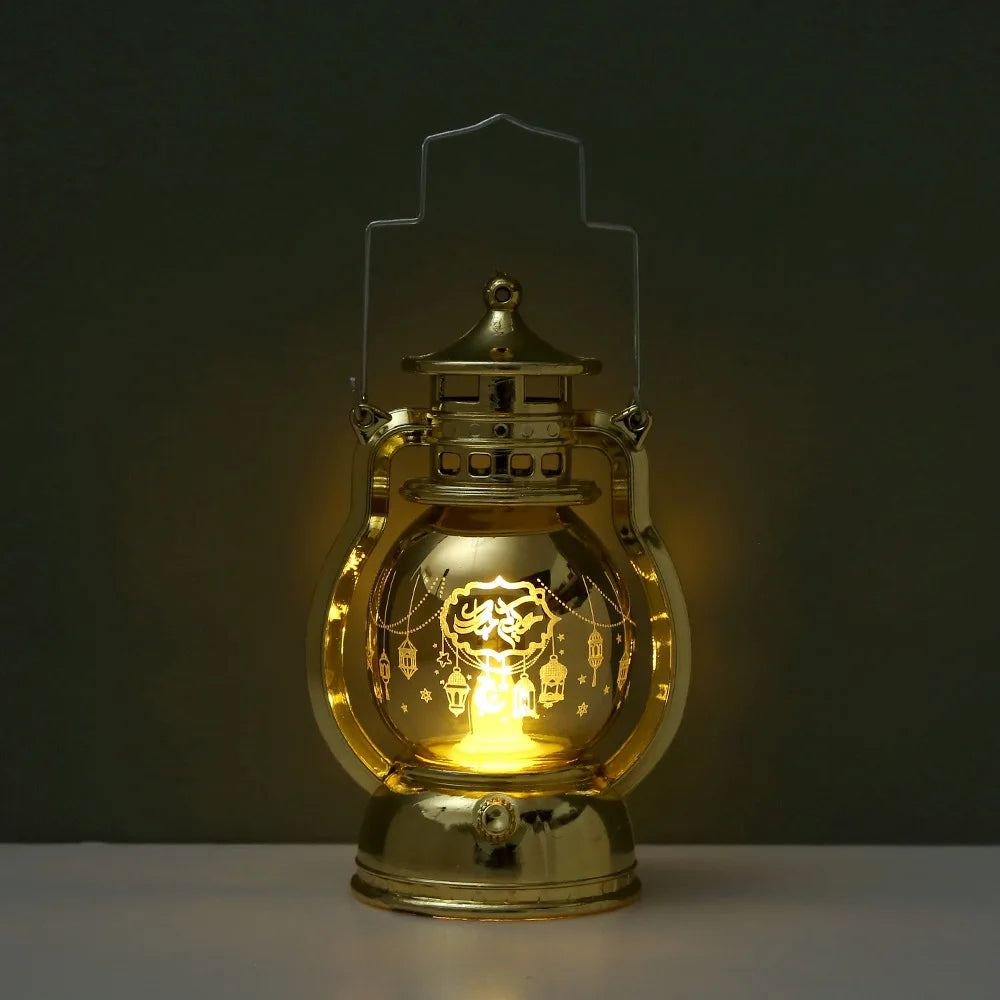 Ramadan LED Lantern Light Eid Mubarak Decoration for Home Islamic Muslim Festival Party Ramadan Kareem Decor EID Al Adha 2025