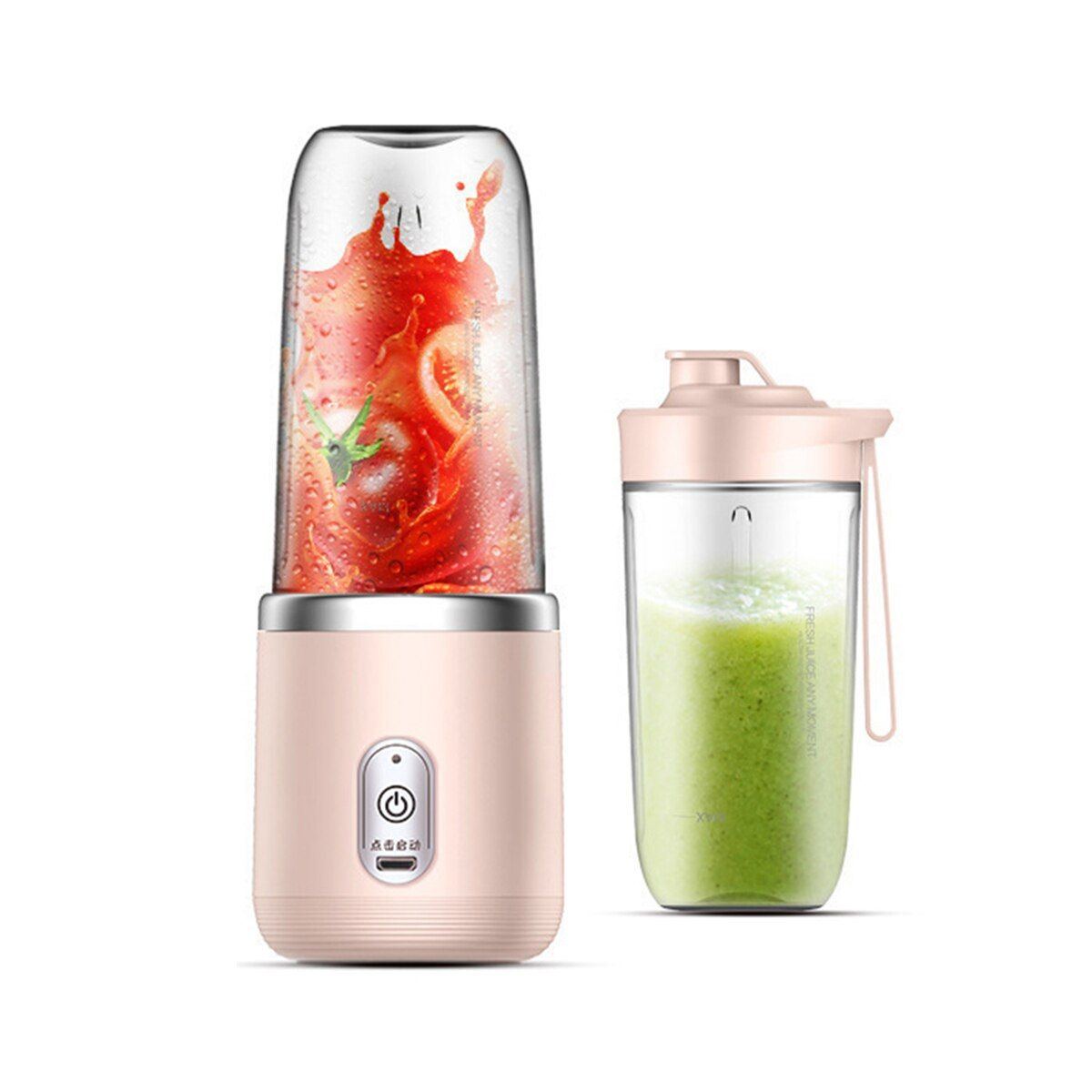 Portable Blender Bottle Electric 6 Blades Multifunction Juice Blender Fresh Juice Smoothie Blender Ice CrushCup Food Processor