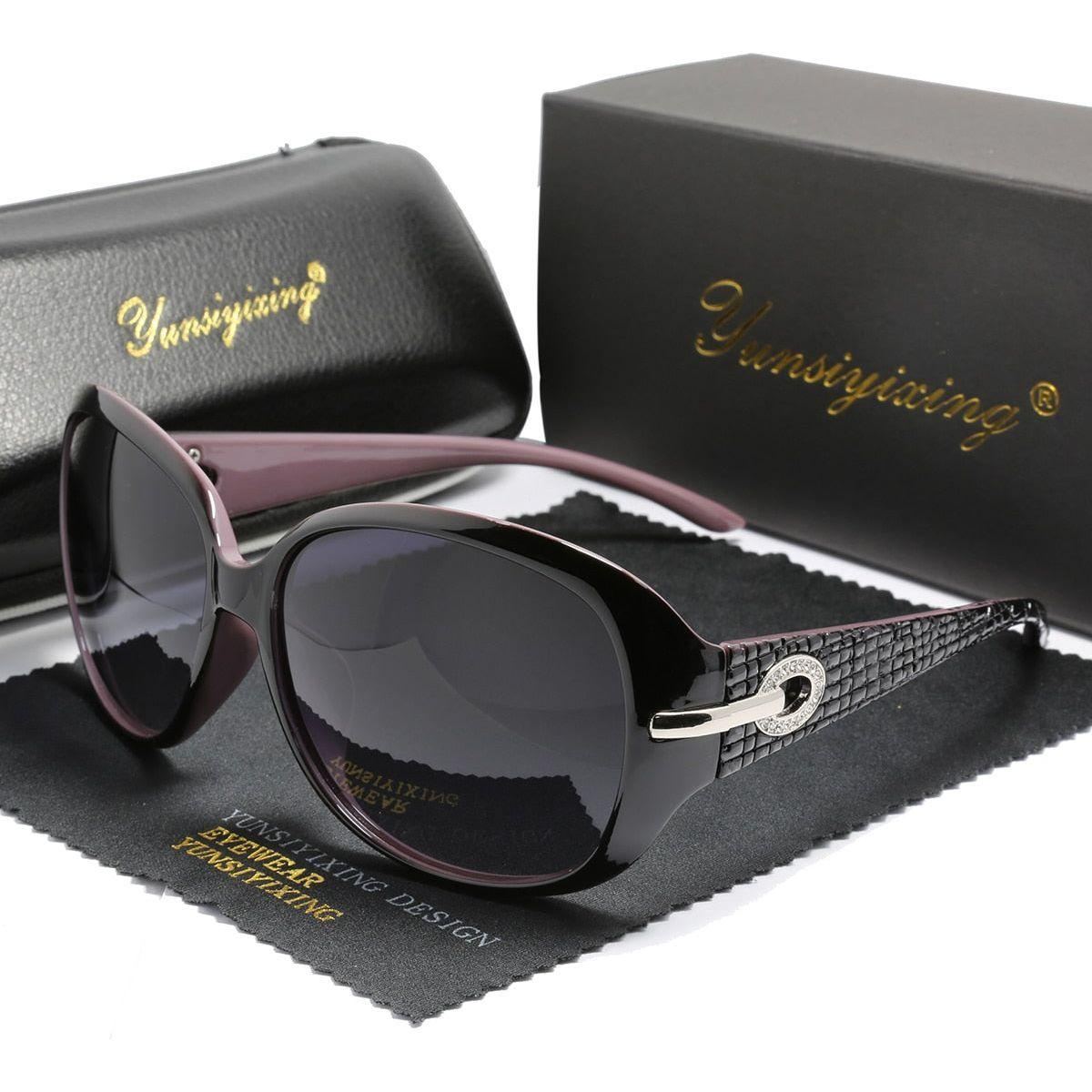 Sunglasses Women Brand Designer Sun Glasses Fashion Classic Big Frame Glass Female Vintage - Jointcorp