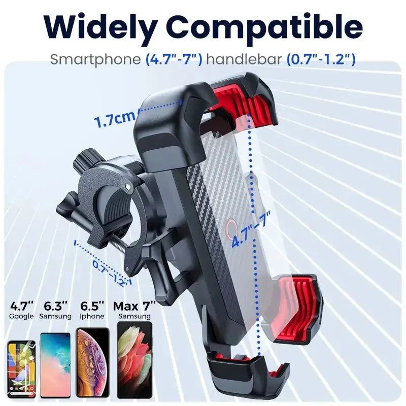 Phone Holder Bike 360° View Mobile Phone Stand Shockproof
