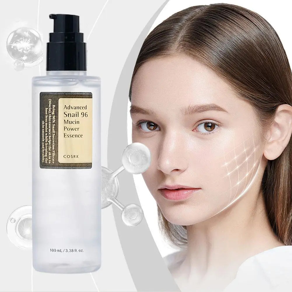 Snail Mucin 96% Korean Skin Care Facial Essence Fading Fine Lines Repair Essence Firming Facial Snail Brightening Anti-Aging