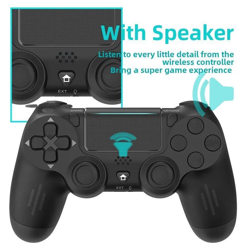 Bluetooth-Compatible Game Controller for PS4/Slim/Pro Wireless Gamepad For PC Dual Vibration Joystick For IOS/Android