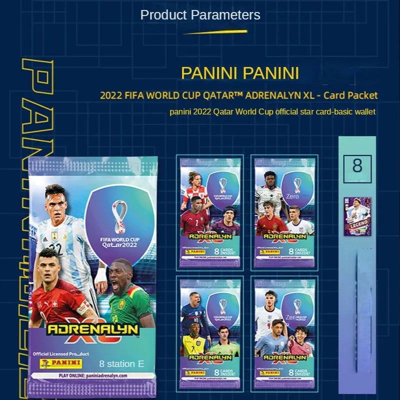 2022 Panini Football Star Card Box Qatar World Cup Soccer Star Collection Messi Ronaldo Footballer Limited Fan Cards Box Set