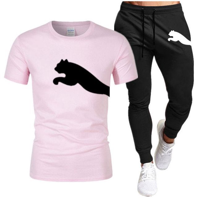 Men's Suit Fashion Sportswear Men's Short Sleeve T-shirt + Tracksuit Men's Casual Men's Wear Men's Jogging Suit - Jointcorp