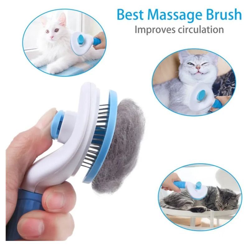 Dog And Cat Hair Removal Floating Hair Cleaning Pet Comb Stainless Steel Needle Comb Beauty Skin Care Pet Dog Cleaning Brush - Jointcorp