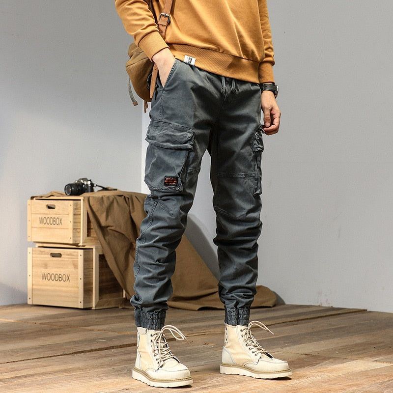 Joggers Cargo Pants Men Casual Y2k MultiPocket Male Trousers Sweatpants Streetwear - Jointcorp