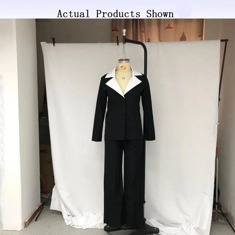 Women Blazer Suit Autumn Winter Long Sleeve Lapel V Neck Button Up Solid Top Loose With Pockets Pants Sets Streetwear