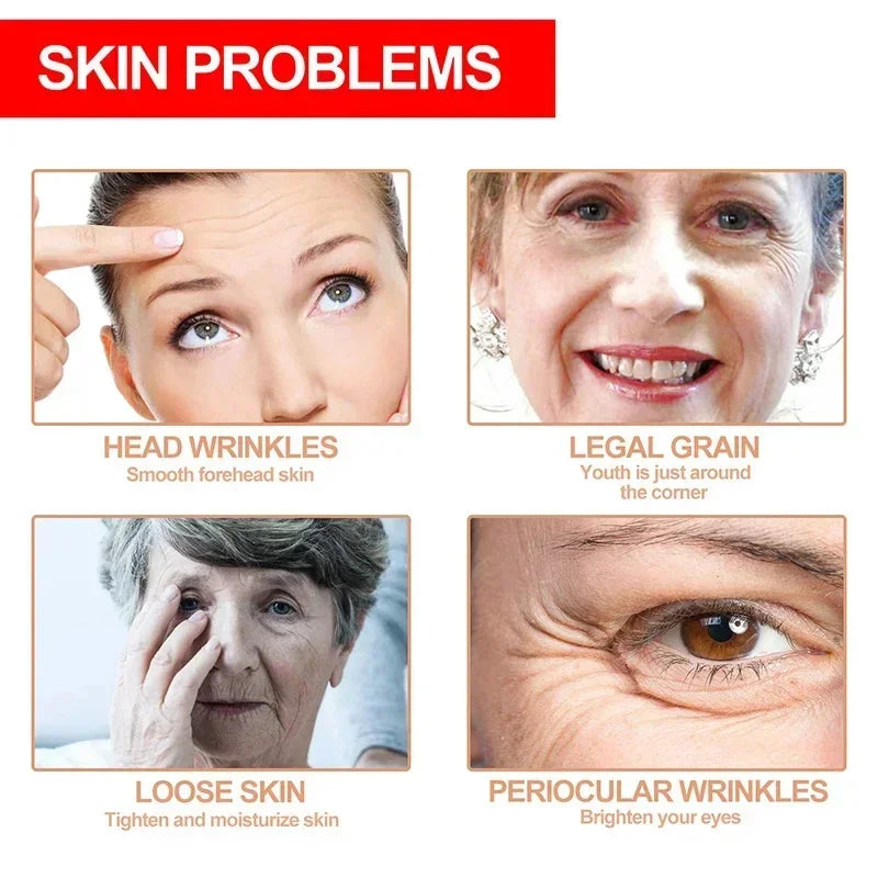 Retinol Wrinkle Remover Face Set Instant Firming Lifting Anti-aging Serum Fade Fine Lines Whitening Korean Skin Care Products
