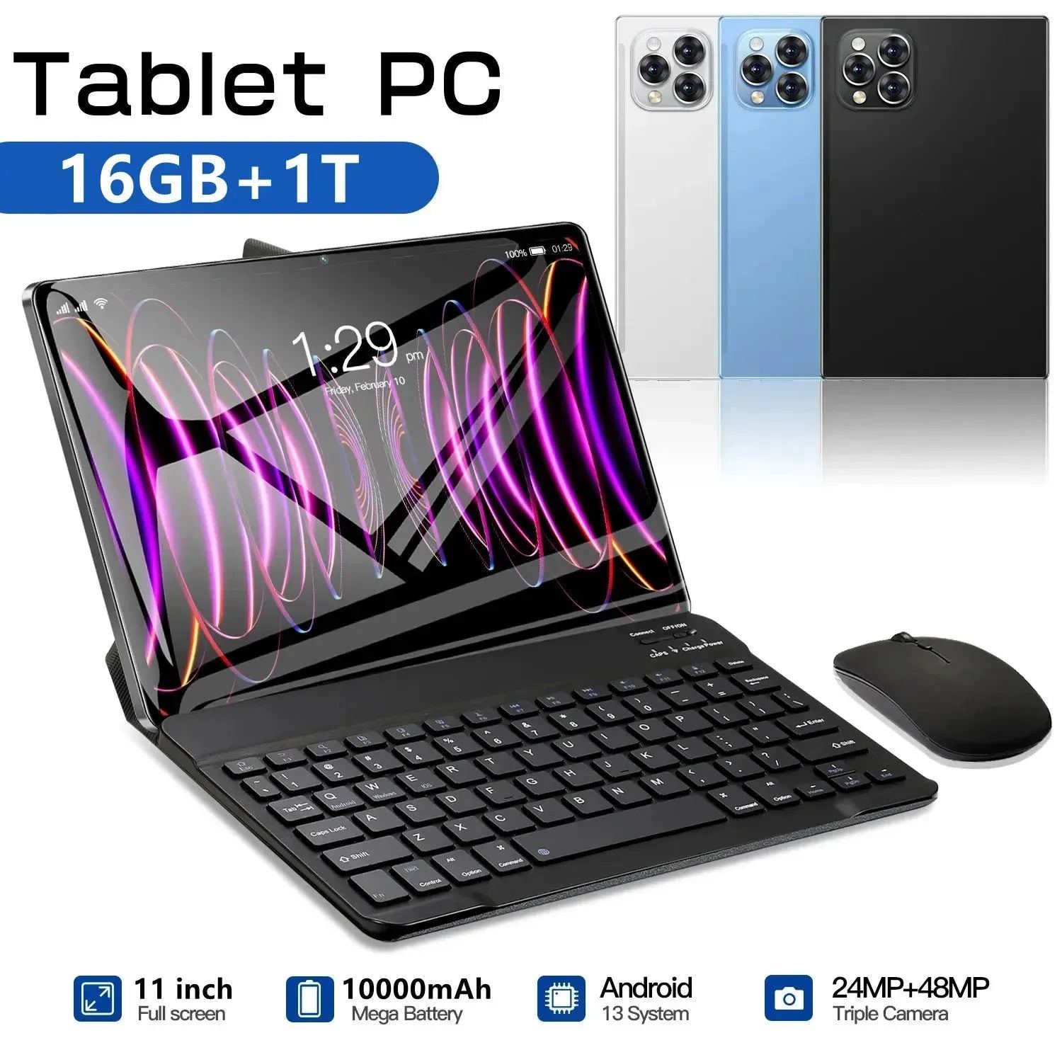 2024 NEW Original Pad 15 Pro Tablet Android13 11 Inch 16GB 1024GB 5G Dual SIM Phone Call GPS Bluetooth WiFi WPS Tablet PC