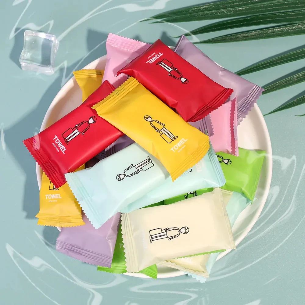 Disposable Compressed Towels Portable Travel Towel Thickened Compressed Face Cleansing Beauty Square Towel Bathroom Washcloth