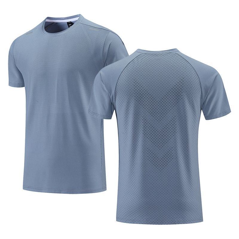 Quick Dry Men Running T-shirt Fitness Sports Top Gym Training Shirt Breathable Jogging Casual Sportswear