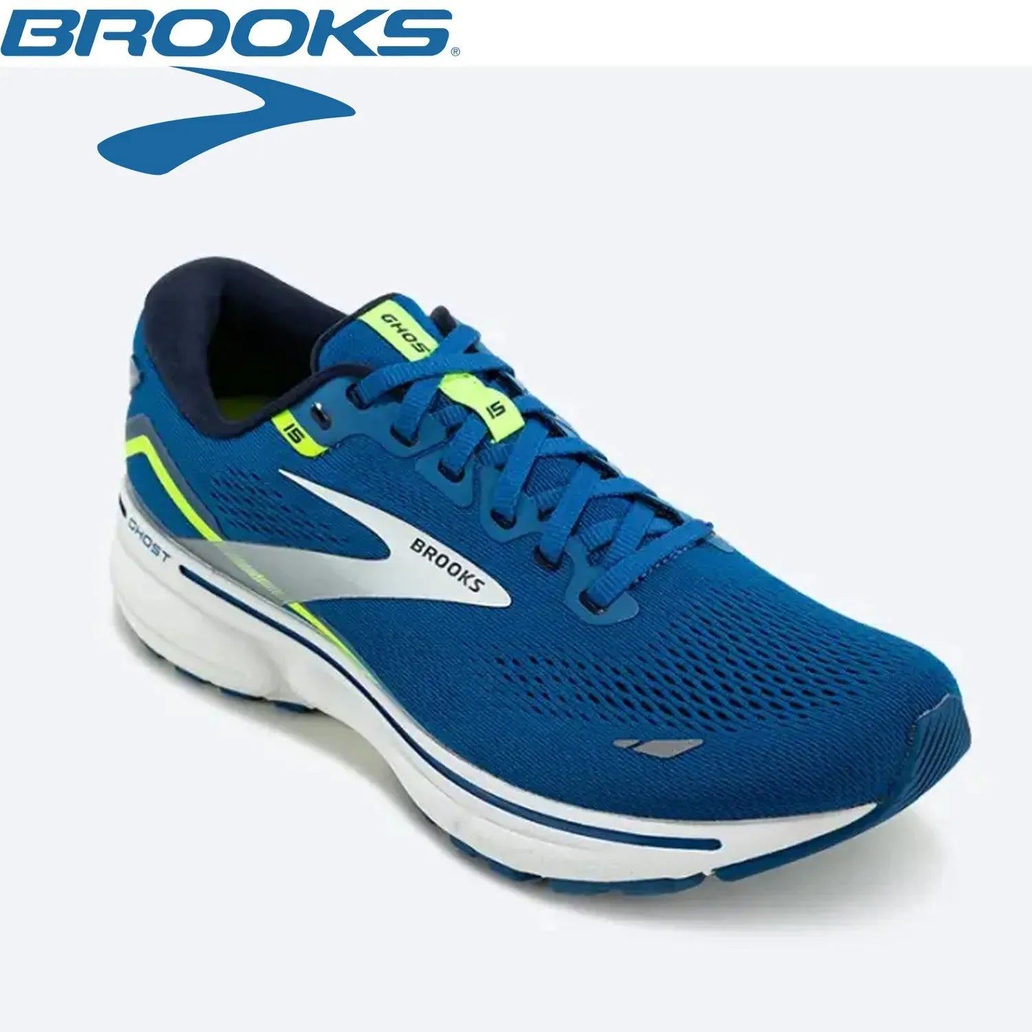 Brooks Running Shoes for Men Ghost 15 Trail Running Sneakers Non-slip Elastic Breathable Shock-Absorbing Marathon Sneakers Men