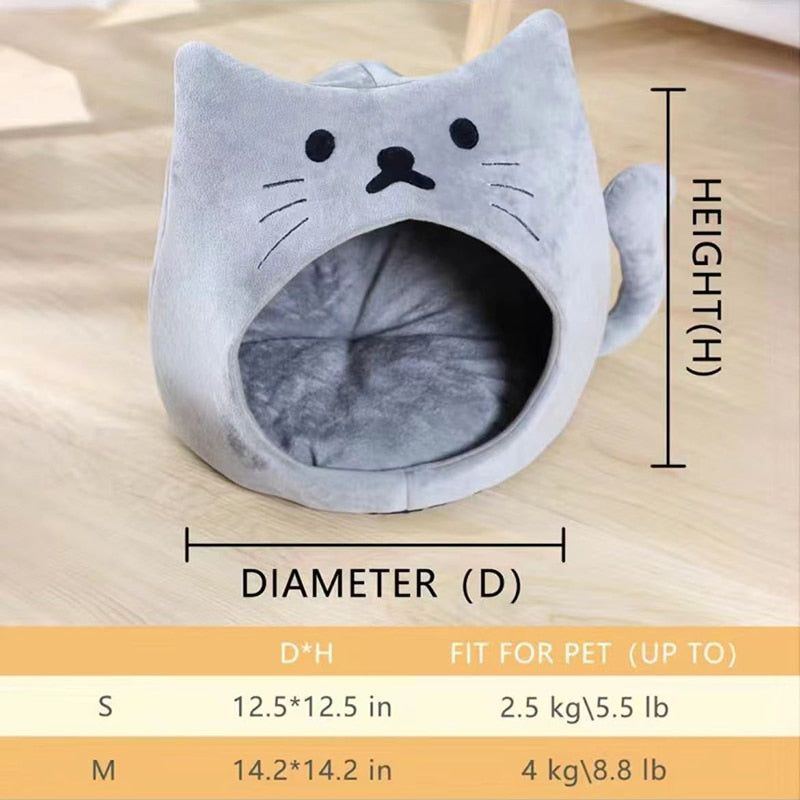 New Deep Sleep Comfort In Winter Cat Bed Iittle Mat Basket Small Dog House Products Pets Tent Cozy Cave Nest Indoor Cama Gato - Jointcorp