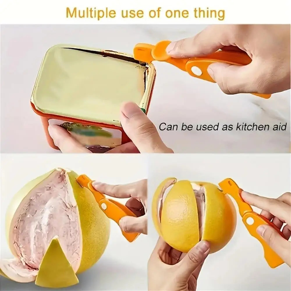 1pc Orange Folding Peeler Peeling Knife Peeler Kitchen Accessories Kitchen Gadgets