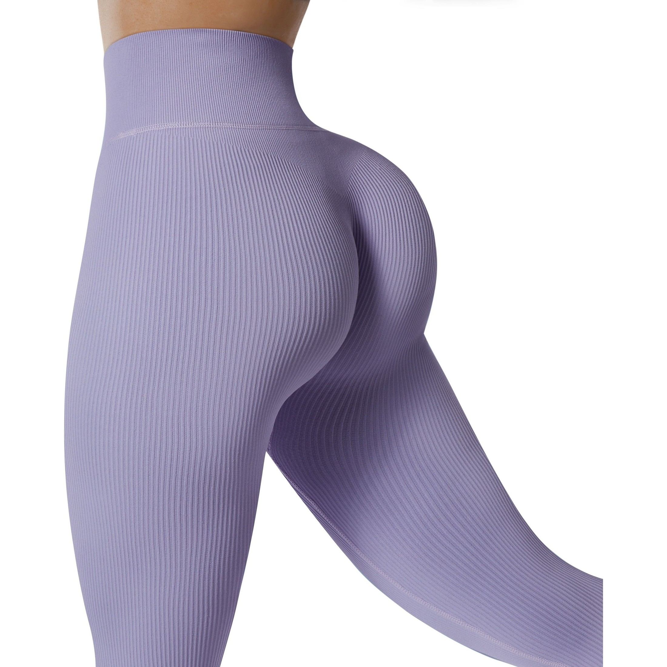 RXRXCOCO Women's Fitness Leggings Push Up High Waist Elastic Seamless Gym Sport Legging Solid Ladies Slim Workout Leggings - Jointcorp