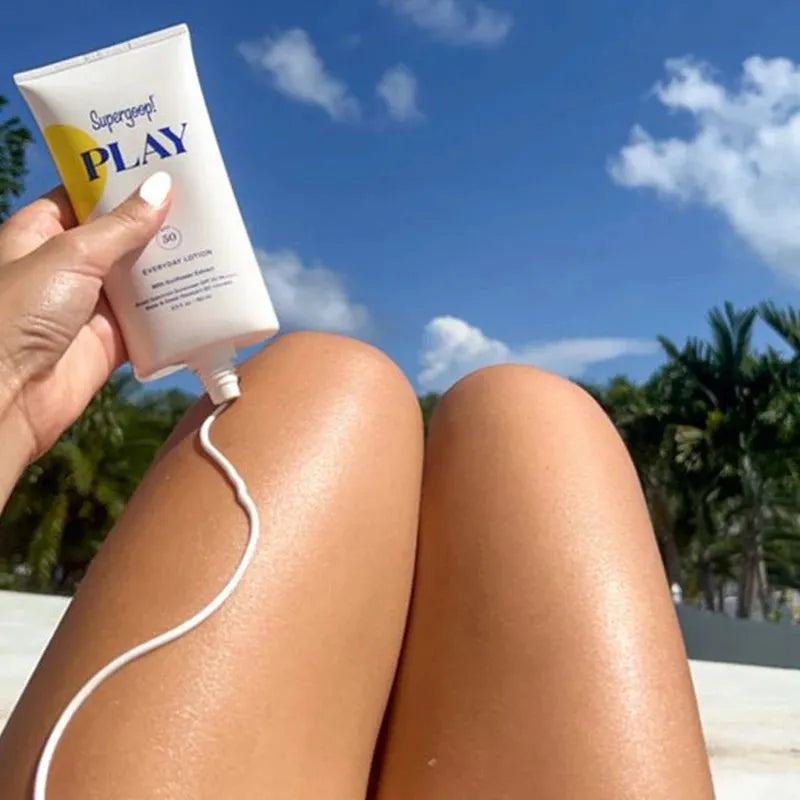 50ml Supergoop Water Sunscreen Facial Brighten Oil Control Sunscreen Lotion SPF50+ Sunscreen Isolation Ultraviolet Rays FaceCare