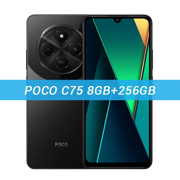New POCO C75 Global Version Smartphone NFC Helio G81-Ultra 50MP Dual Camera 6.88' 120Hz Display Massive 5160mAh Battery