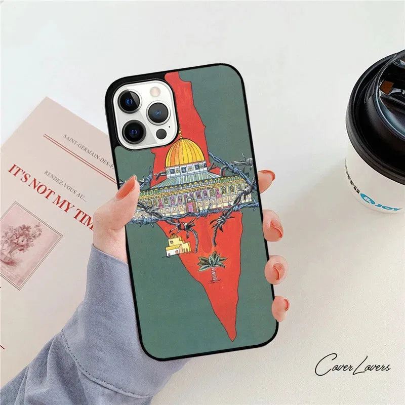 Palestine Flag Map Phone Case For iPhone 14 15 13 12 Mini XR XS Max Cover For Apple iPhone 11 Pro Max 6 8 7 Plus SE2020 Coque