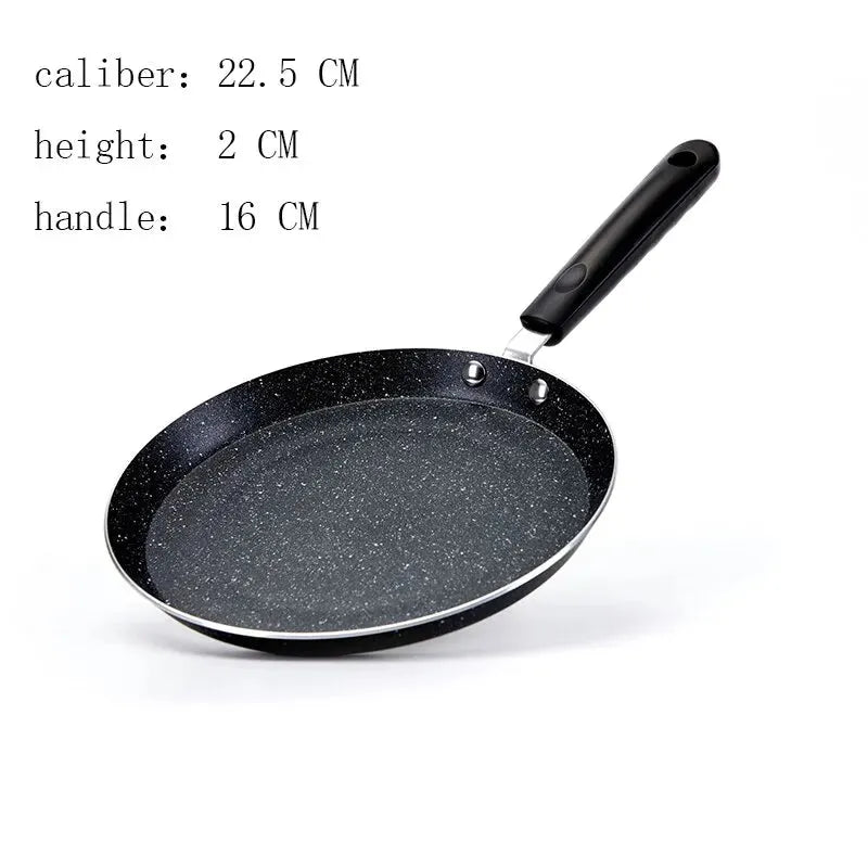 8-inch Aluminum Non-stick Surface Saute Pan Household Kitchen Frying Pans Multi-purpose Simple Durabl Long Handle Anti Scald Pot