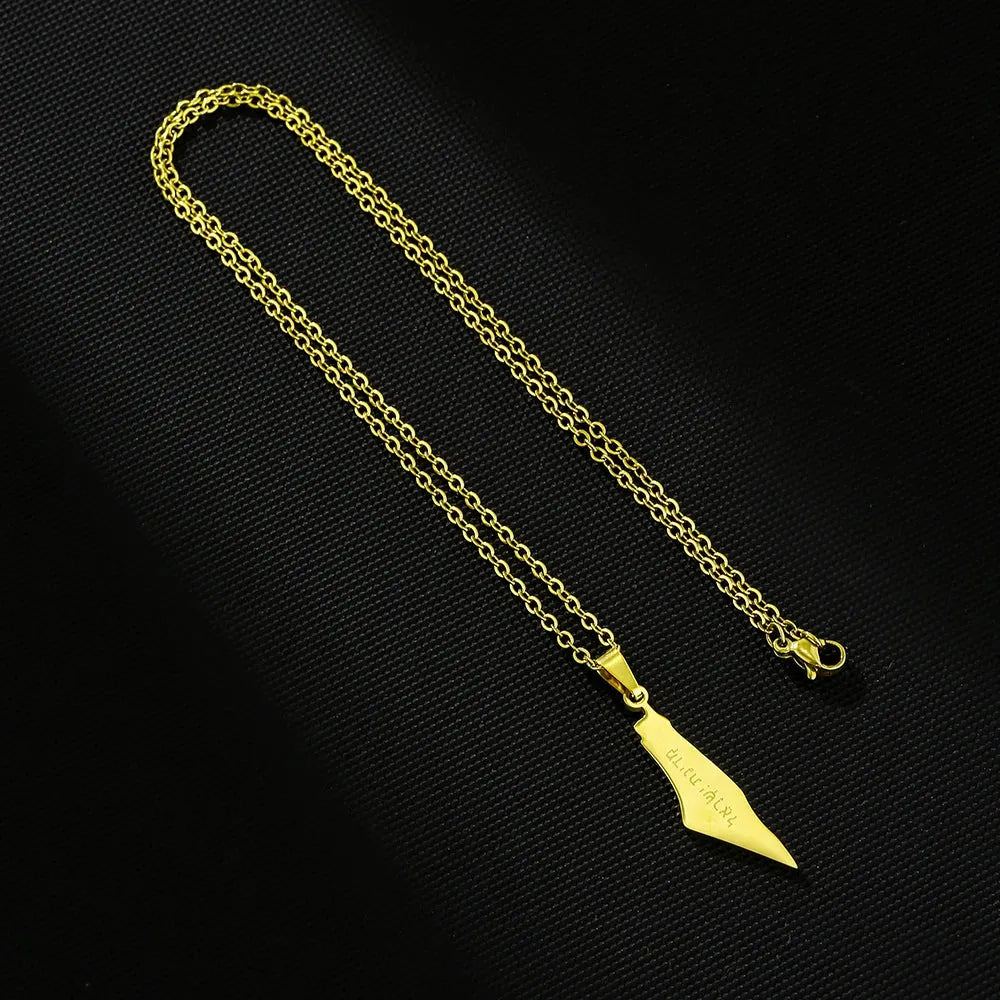 Fashion Palestine Map Pendant Necklace Stainless Steel Palestinians Maps Jewelry For Men Women Gift