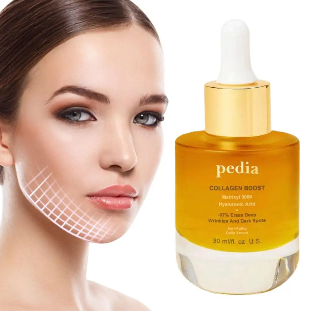 30ml Collagen Face Serum Moisturizing Collagen Firming Smoothing Brightening Nourishing Facial Essential Oil skin care product