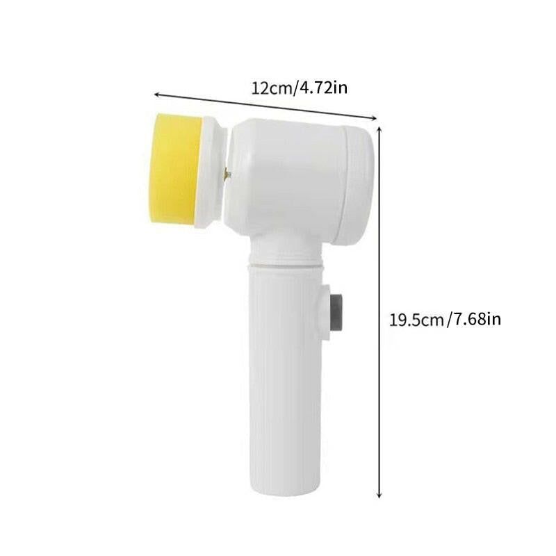 Electric Cleaning Brush Bathroom Wash Brush Kitchen Cleaning Tool USB 5-in-1 Handheld Bathtub Brush Electric Brush Cleaner Sink