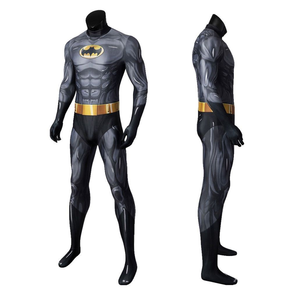 New Bat Cosplay Costume The Animated Series Season 1 Bat Costume 3D Digital Printing Spandex Zentai Suit Outfit with Bat Mask