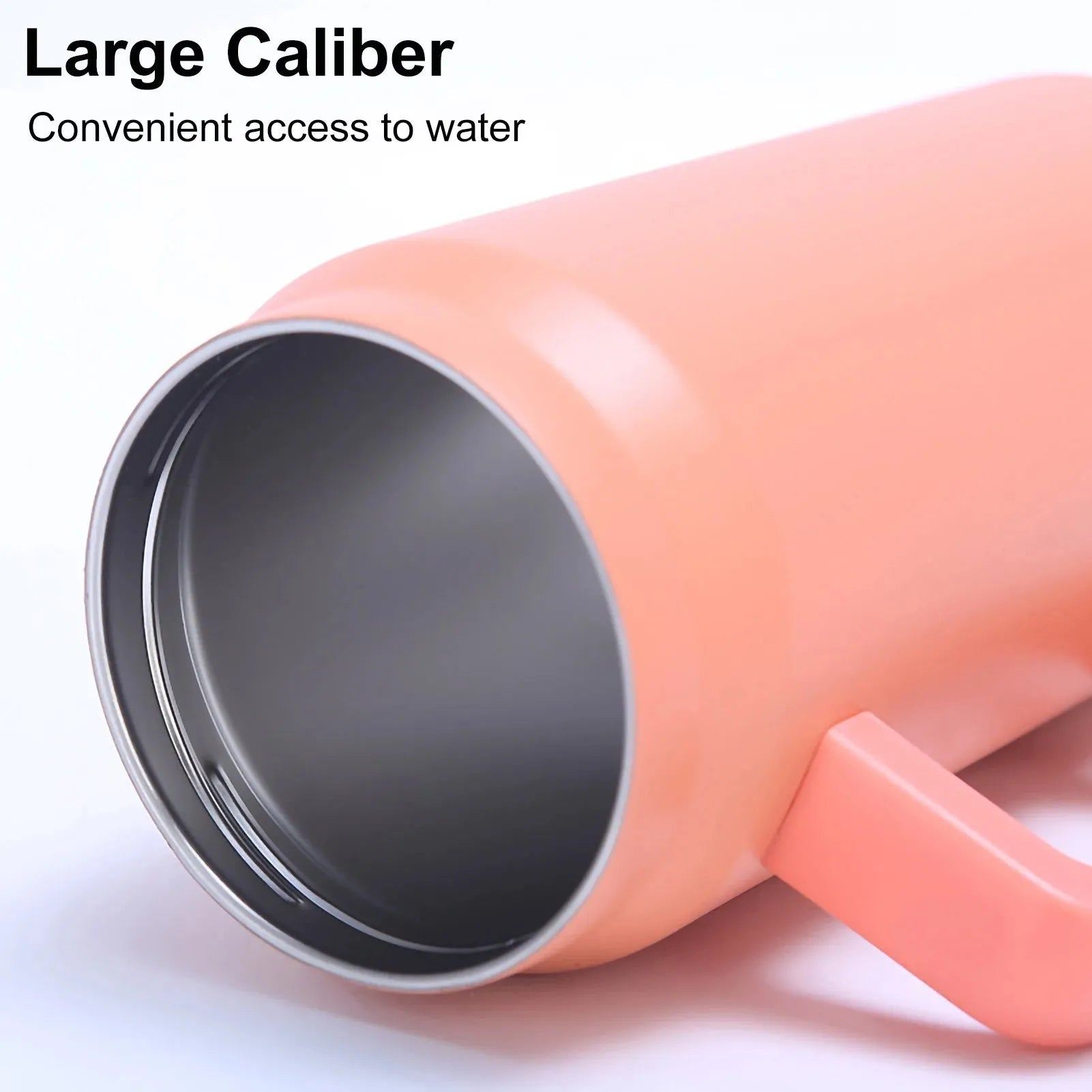 50Oz Stainless Steel Thermos Cup Large Capacity Straw Cups Vacuum Insulated Mugs Outdoor Portable Cup Handle Bottle